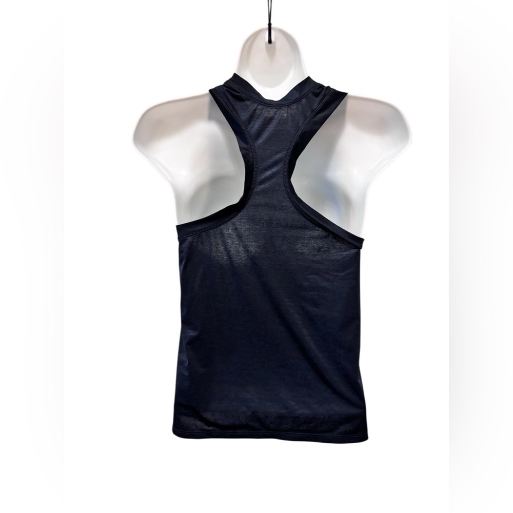 Vuori Crewneck Racerback Waist Length Tank Black Sz M Relaxed Fit Performance